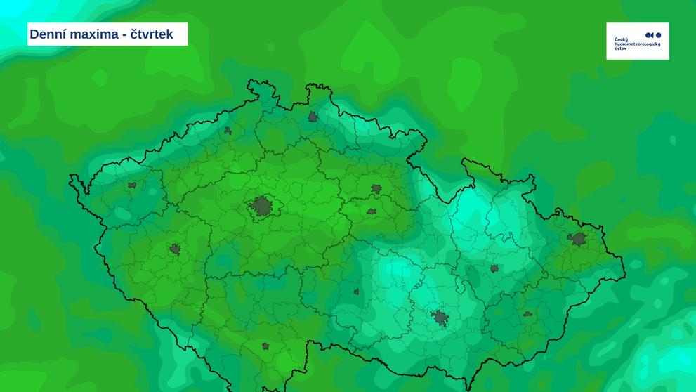 Denní maxima - čtvrtek