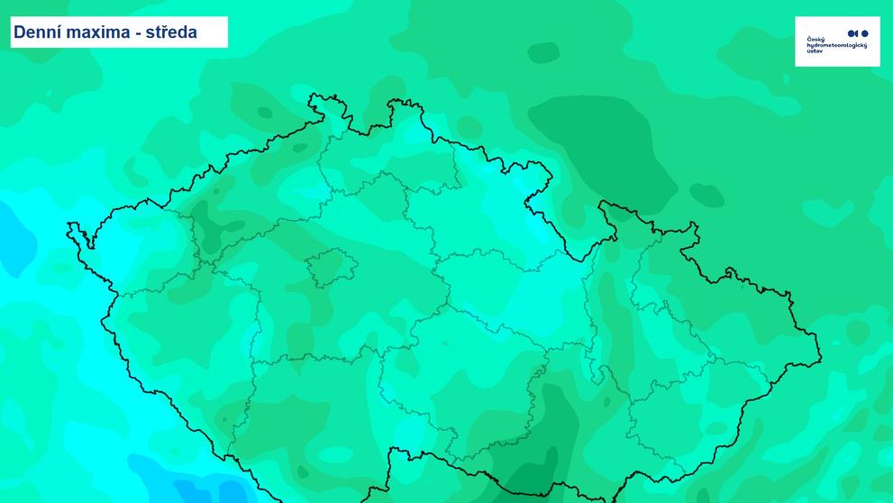 Denní maxima - středa