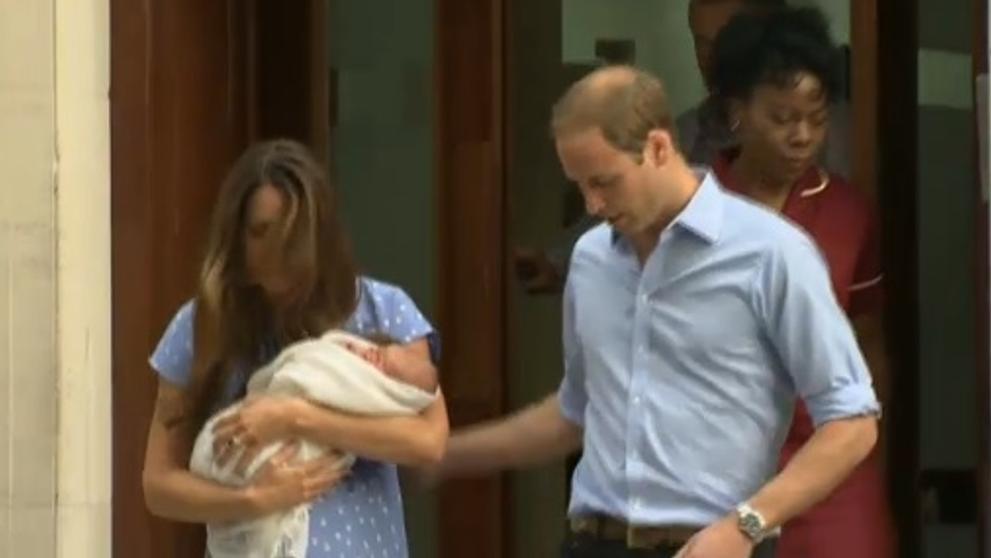 Kate a William ukázali prince z Cambridge - 1