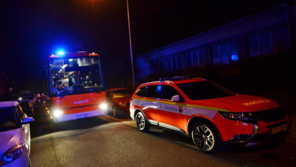 Požár bytu v Ostravě a evakuace - 10