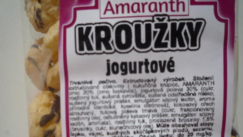 Potraviny na pranýři: Amaranth: Amaranth KROUŽKY jogurtové - 1