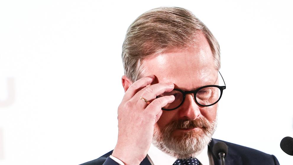 Petr Fiala ve štábu SPOLU