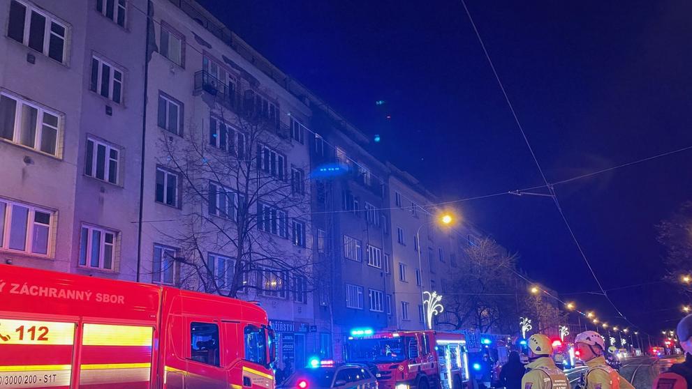 Požár ve Vršovicích