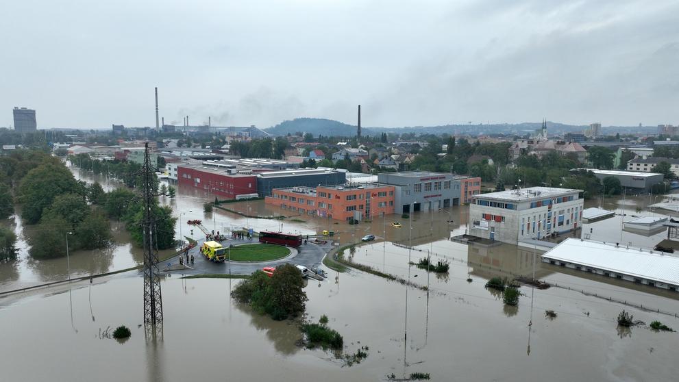 Situace v Ostravě, městské části Přívoz a Mariánské hory, 16. 9. 2024 (1)