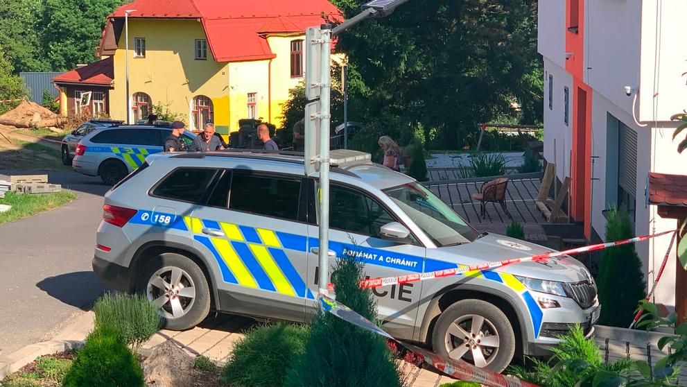 Policejní zásah v Tanvaldu