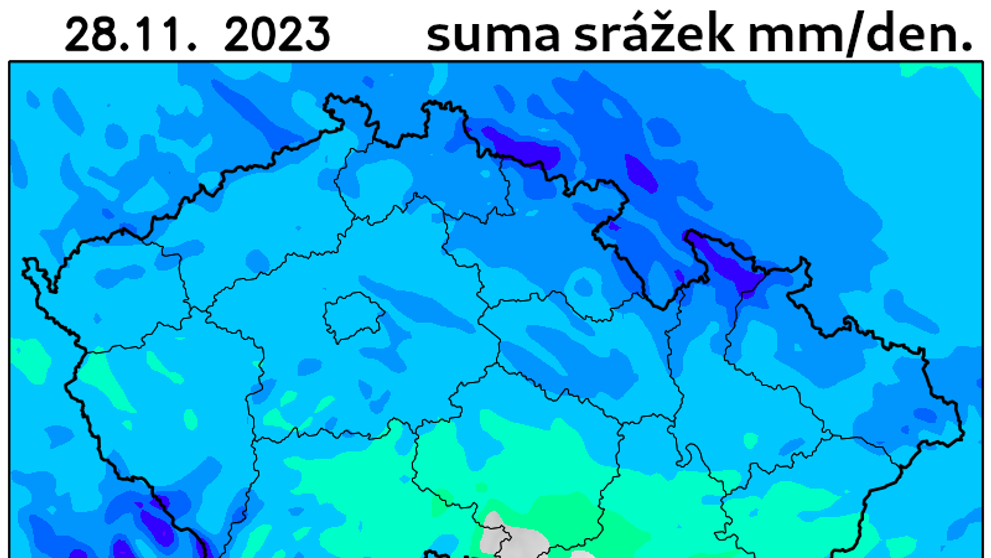 Předpověď počasí na 28. 11. 2023