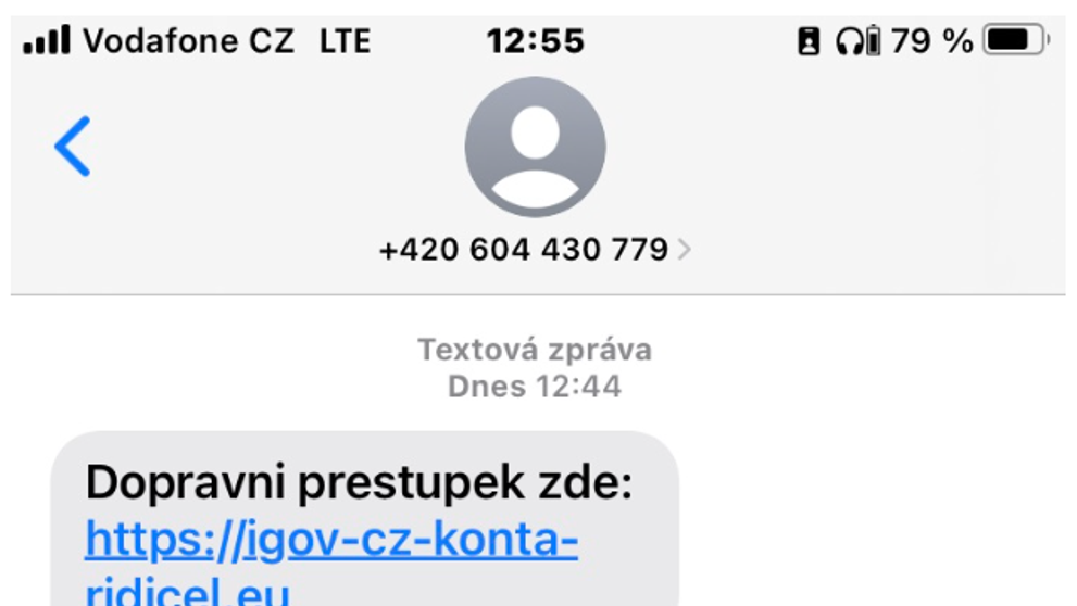 Ukázky podvodných SMS