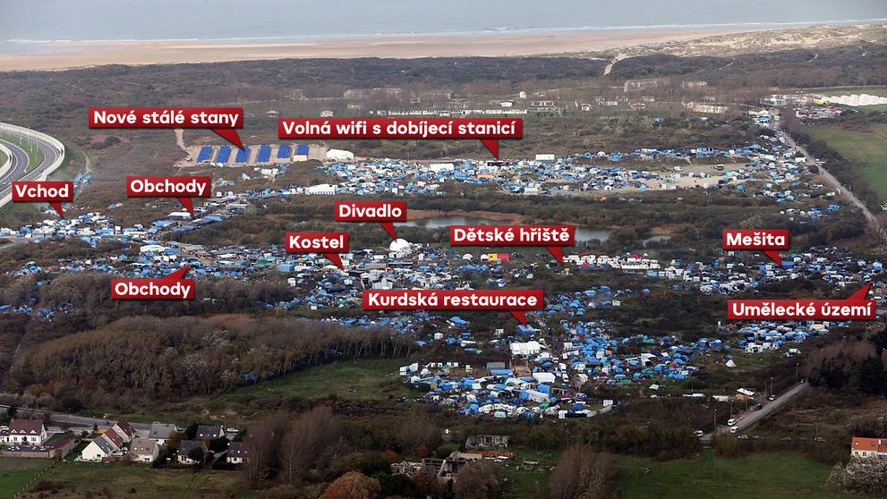 Život v táboře Calais - popis
