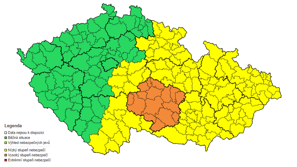 Výstraha ČHMÚ