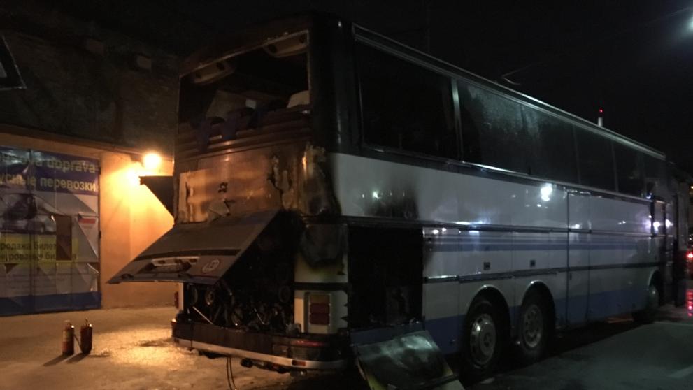 Požár autobusu na pražské Florenci - 3