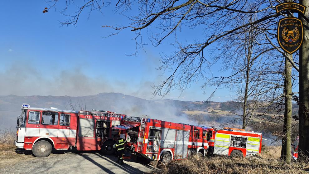 Požár v Rajnochovicích na Kroměřížsku
