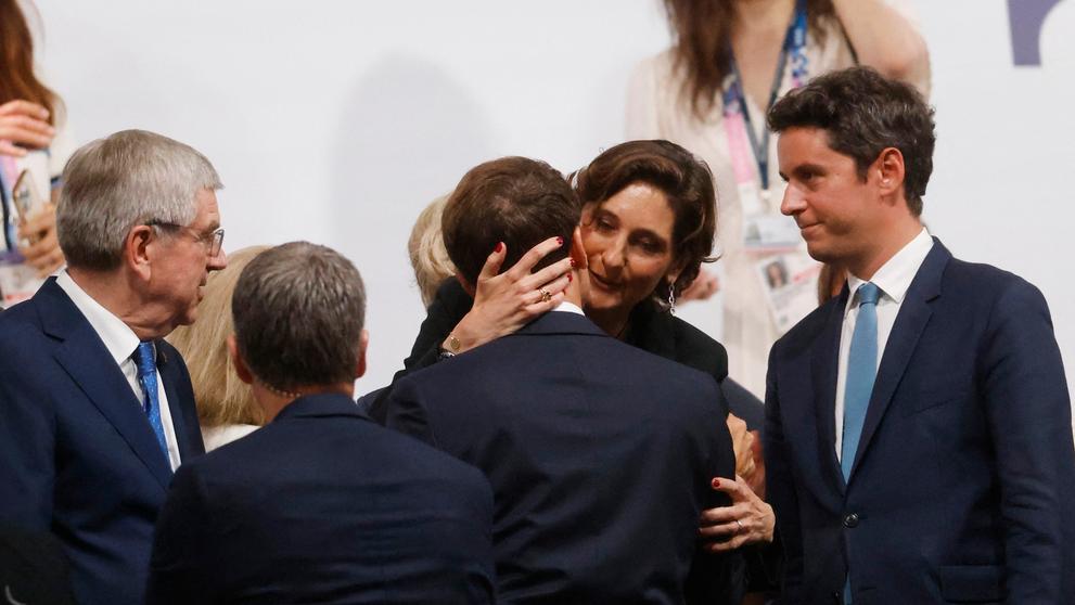 Emmanuel Macron s Amélií Oudéa-Castérovou