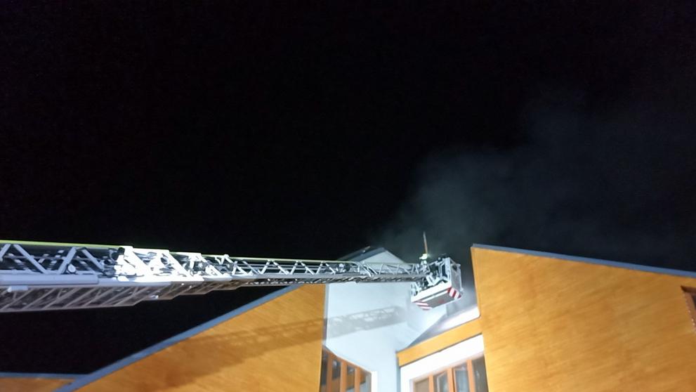 Požár domu v Rožnově pod Radhoštěm