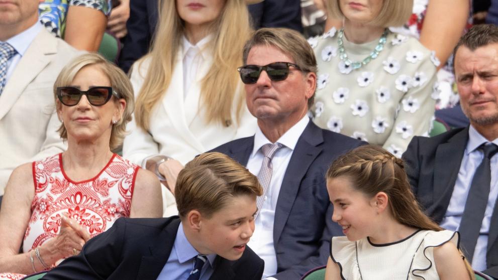 Princ George a princezna Charlotte na finále Wimbledonu 