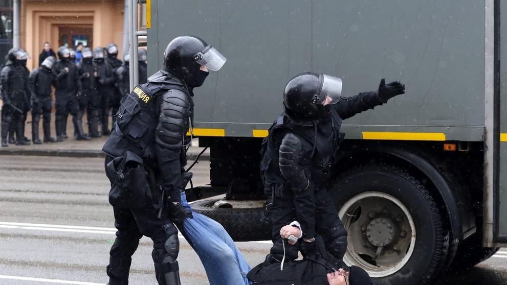 Protesty v Minsku - 1
