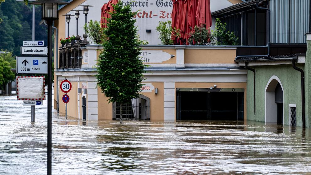Záplavy v Německu, 4. 6. 2024 Passau