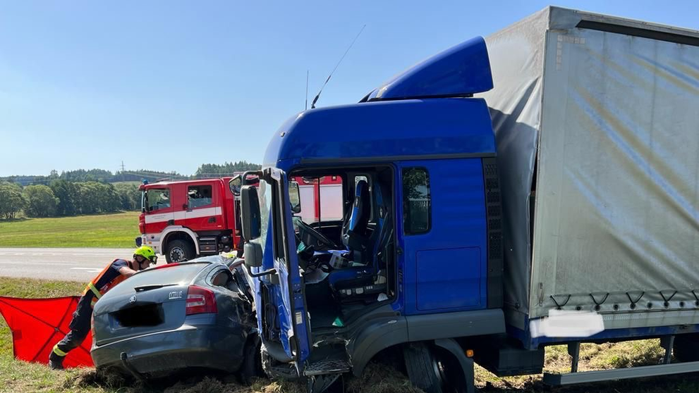 Tragická dopravní nehoda v Kaplicích (2)