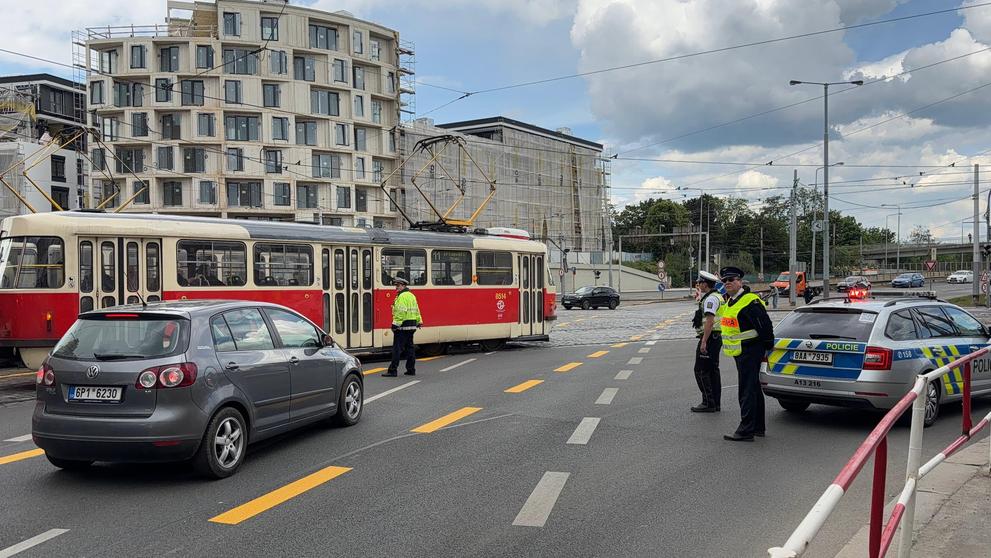 Výpadek semaforů v Praze na velkých křižovatkách