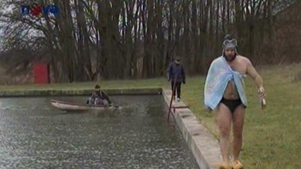 Češi a koupaliště v lednu