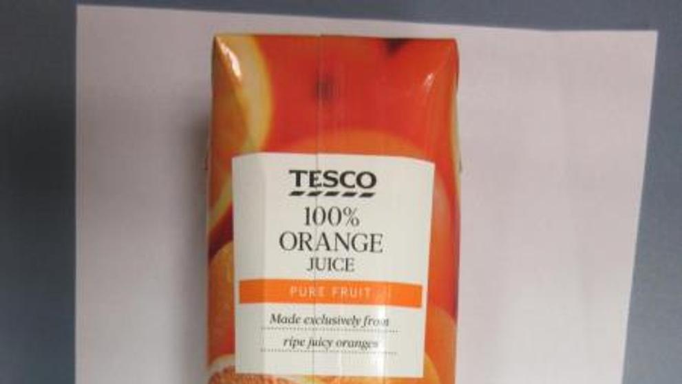TESCO 100% ORANGE JUICE