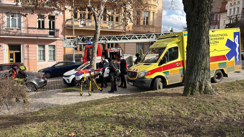 Policejních zásah v Nuslích