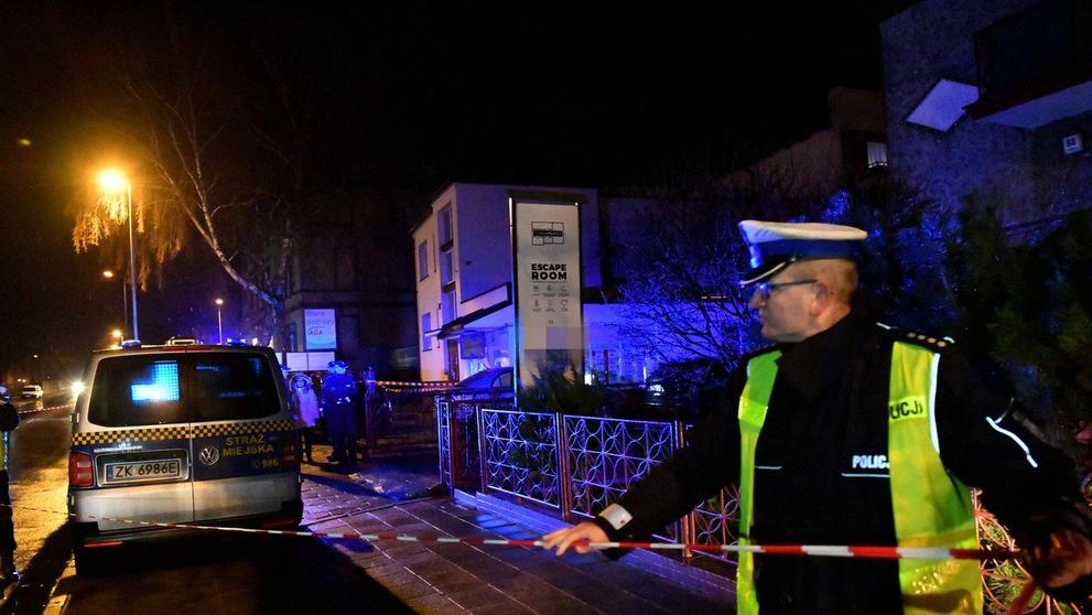 Požár na únikové hře v Polsku - 1