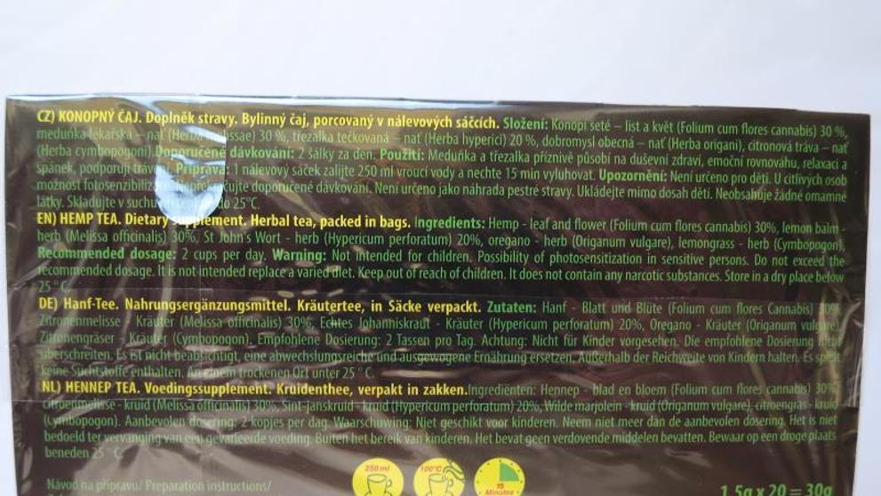 Čaj s vysokým obsahem THC - 4