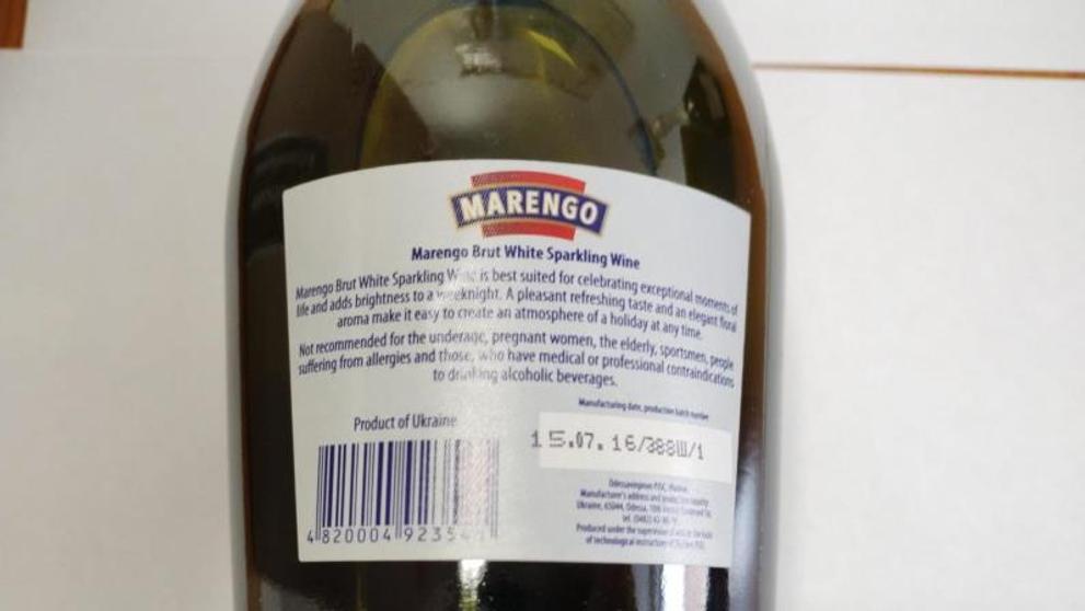 Marengo Brut White Sparkling Wine, země původu Ukrajina, alk. 11,5 % obj (4)