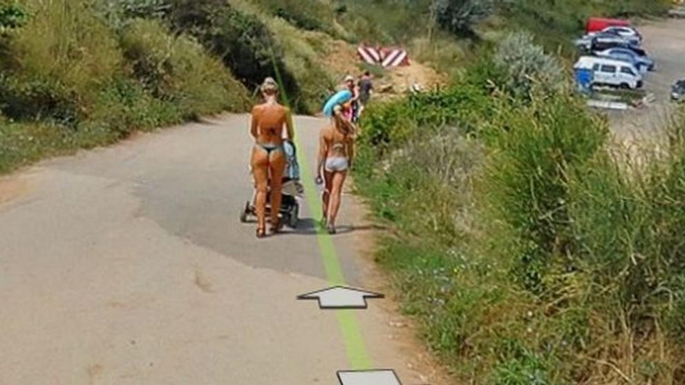 Holky z Google street view - 3