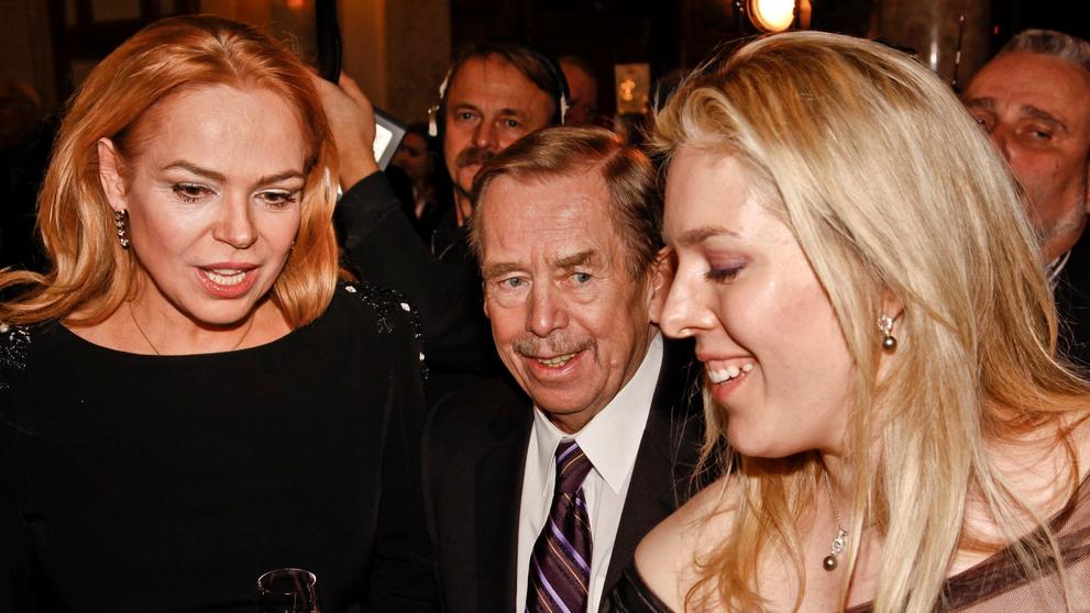 Dagmar Havlová, Václav Havel a Nina Veškrnová, 8. 1. 2010