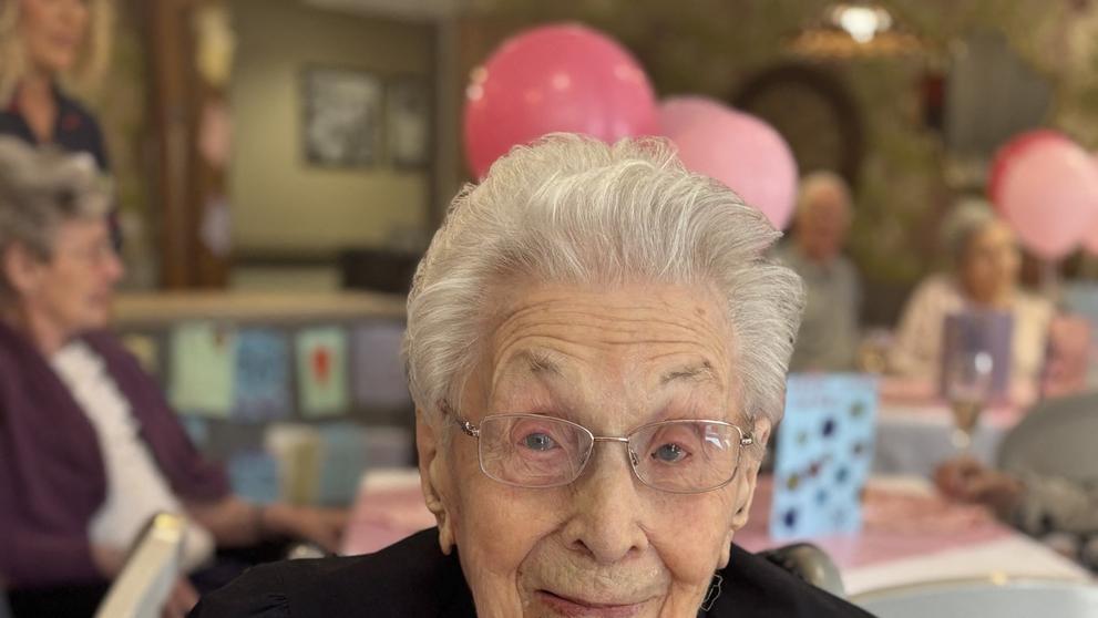 Marjorie Hodnett Aylwardová oslavila 112. narozeniny
