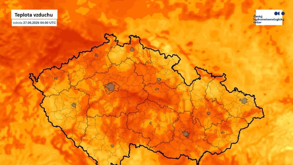 Vlna veder (27. - 28. 6. 2026)