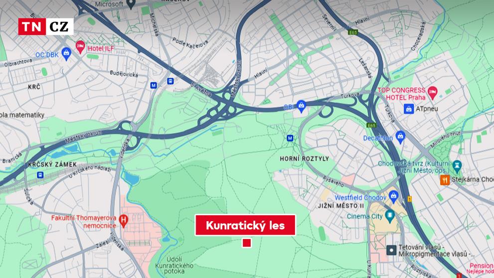 MAPA Kunratický les