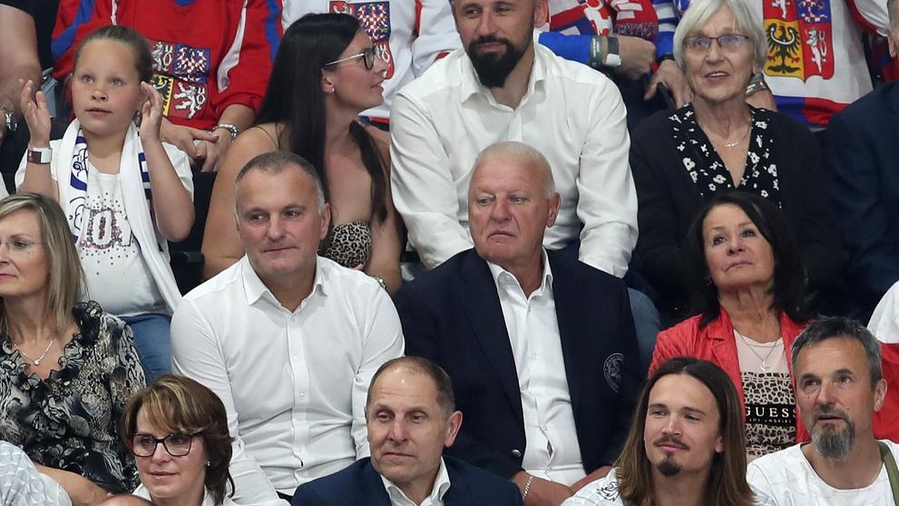 Hokejové legendy Robert Reichel a Pavel Richter