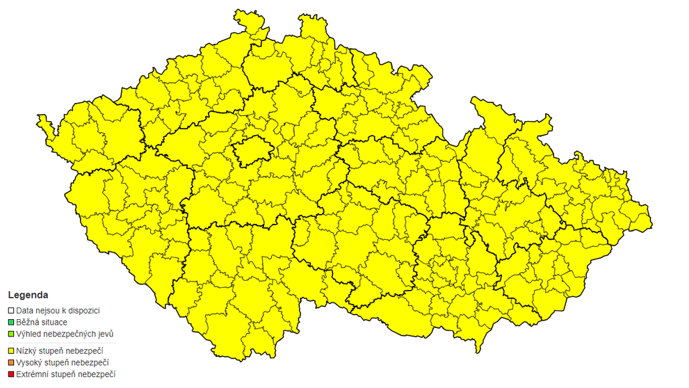 Výstraha ČHMÚ
