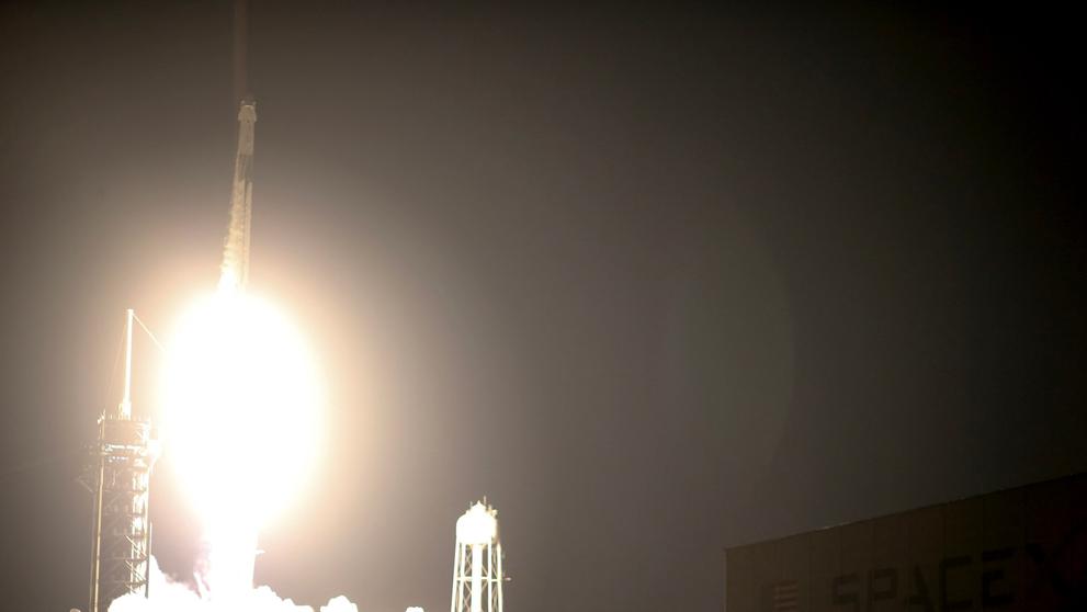Posádka odstartovala z Kennedyho vesmírného střediska na Floridě v raketě Falcon společnosti SpaceX, 3. 3. 2024