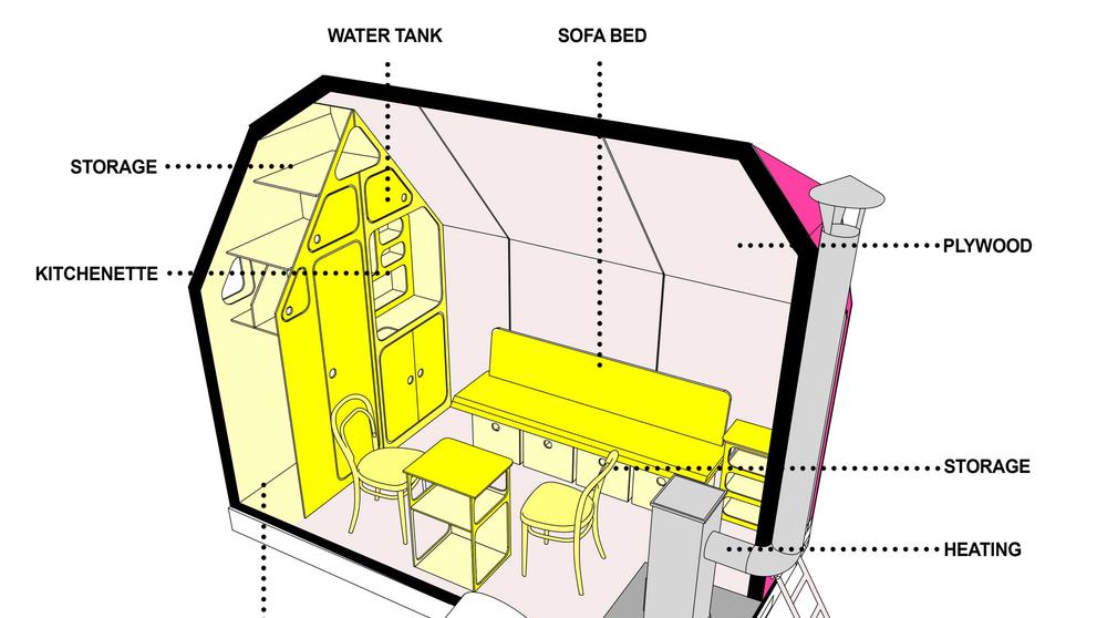 Magenta Tiny House - 1