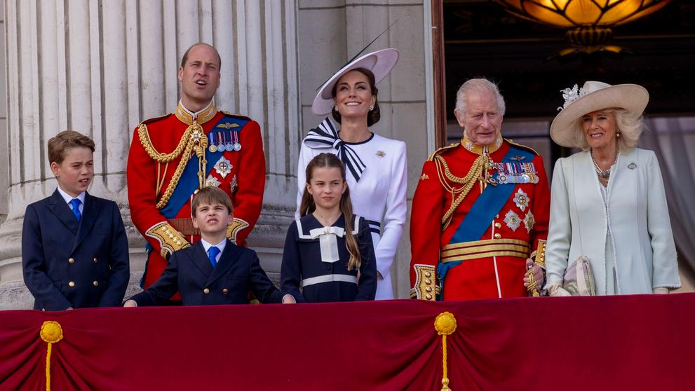 Královská rodina na Trooping the Colour, 15. 6. 2024