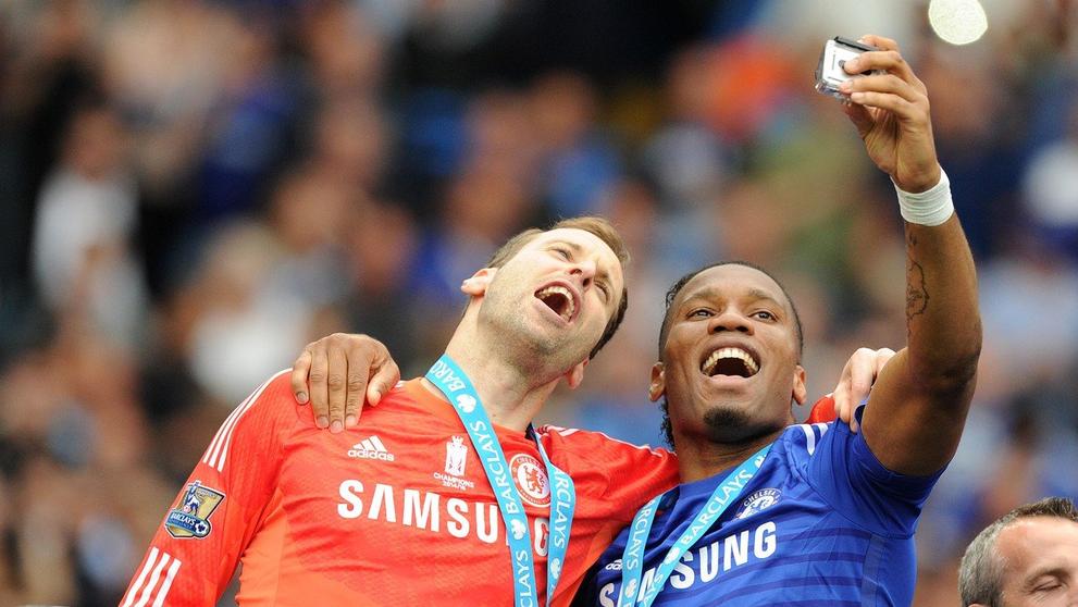 Petr Čech a Didier Drogba