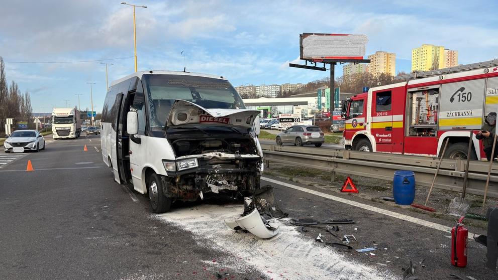 Nehoda mikrobusu v Košicích