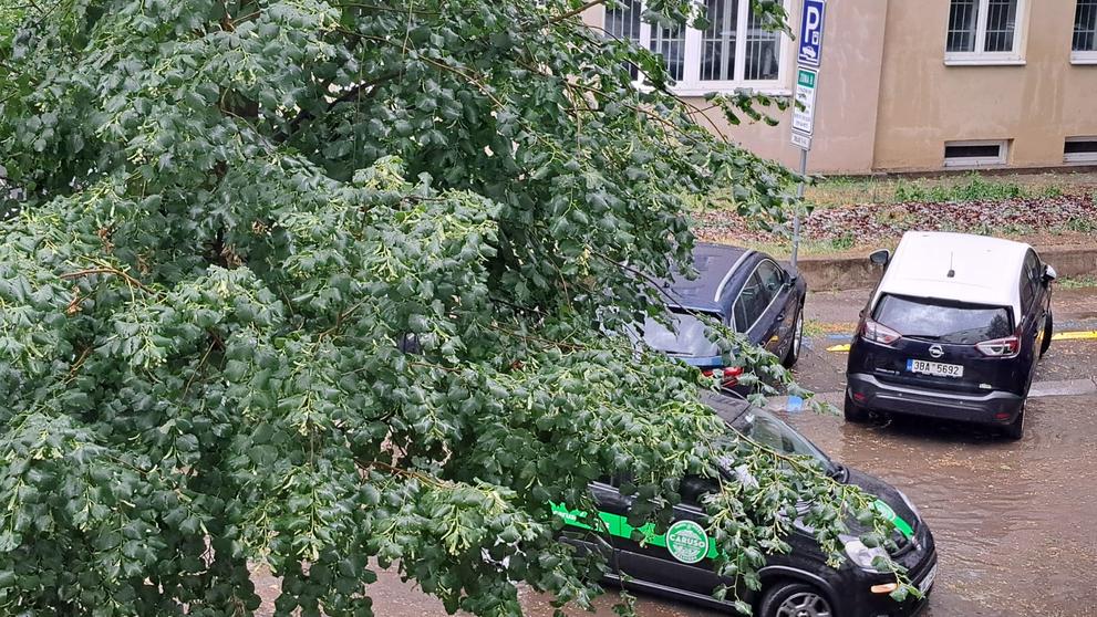 Průtrž mračen v Brně