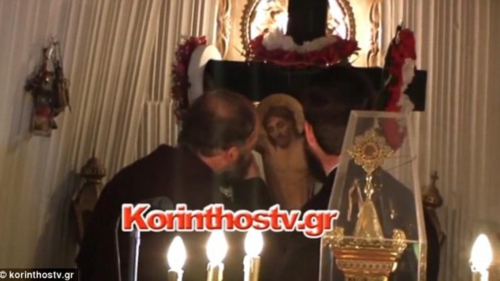 Zázrak - plačíčí ikona v řeckém kostele - 1