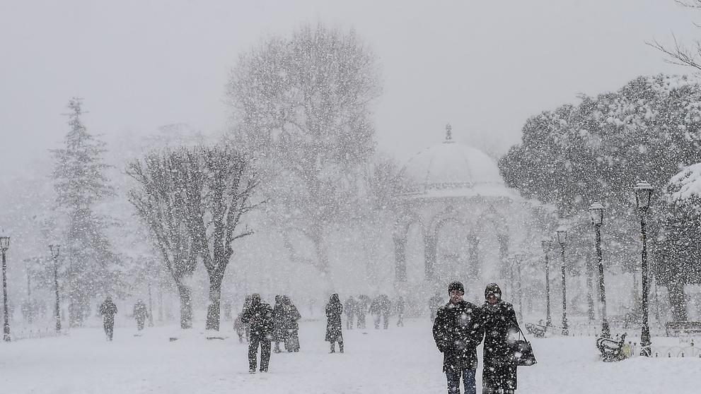Náměstí Sultanahmet v Istanbulu 8.1. 2017