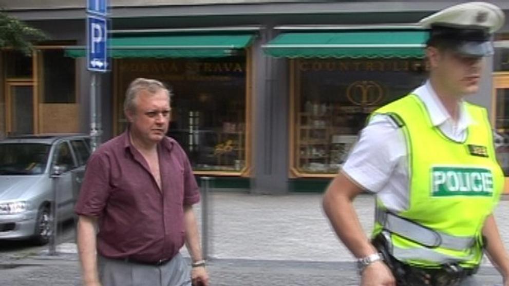 Miloslav Ransdorf bezprostředně po nehodě