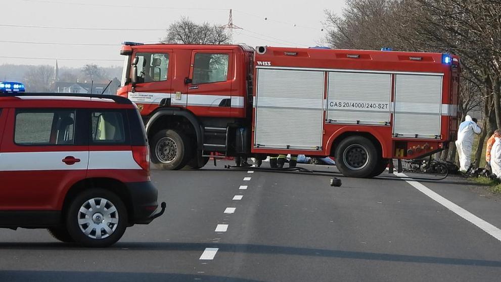 Nehoda dvou motocyklů u Poděbrad - 2