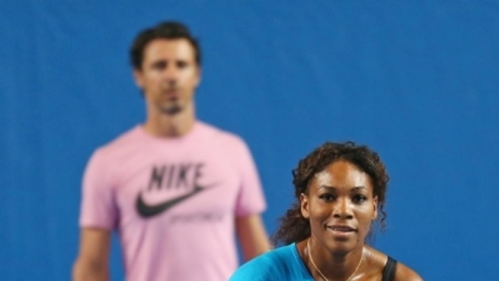 Serena Williamsová trénuje před Australian Open - 8