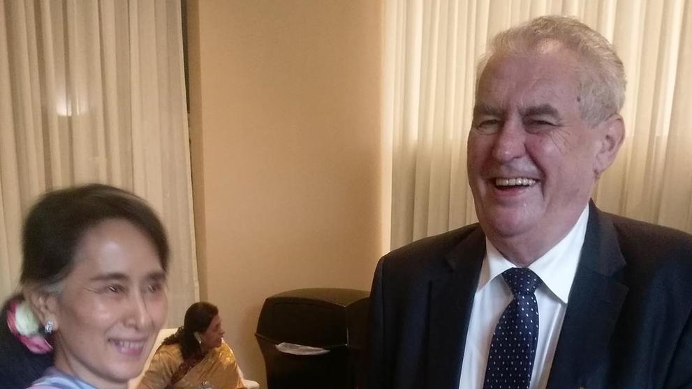 Miloš Zeman a disidentka Su Tij