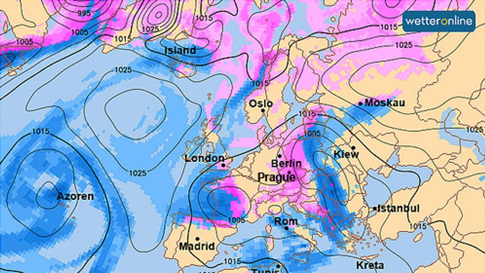Mapa srážek - 8. 3.