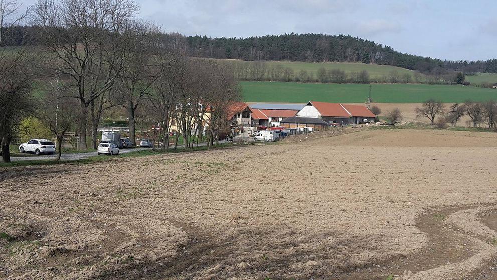 Utržený svah u Přestavlk na Benešovsku - 1