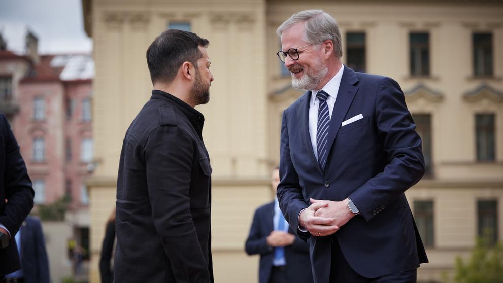 Petr Fiala a Volodymyr Zelenskyj, 5. 5. 2025 (2)